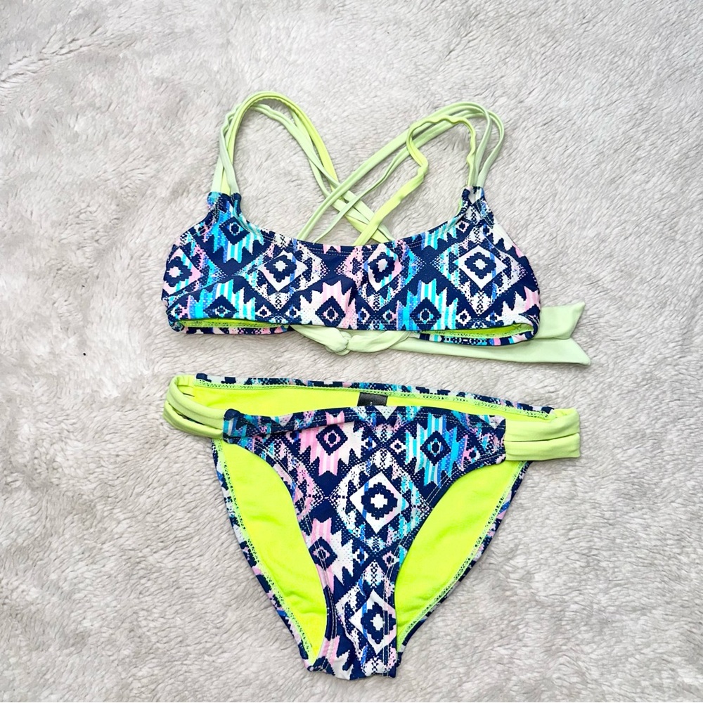 Endless Sun Rainbow Strappy Bikini!
